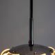 Oscar Torlasco. Chrome-plated metal "satellite" chandelier. 1970s.