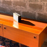 Scandinavian low sideboard in teak, 1960s/70s