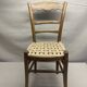 19th-century peasant chair restored – handmade Danish cord weaving