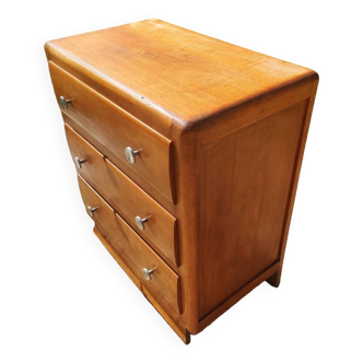 Art deco chest of drawers with three drawers