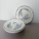 4 vintage deep plates in ironstone from L&G model Oeillets 220520