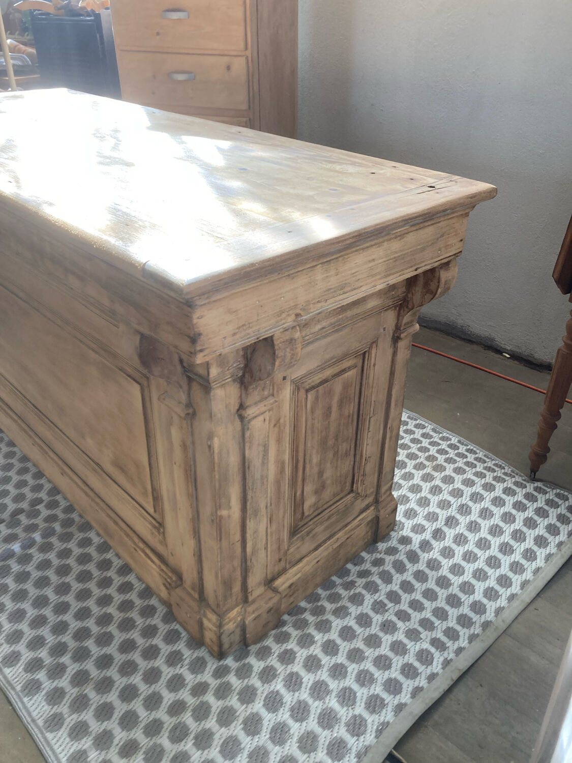 Restored antique trade counter