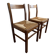 Paire de chaises Vintage