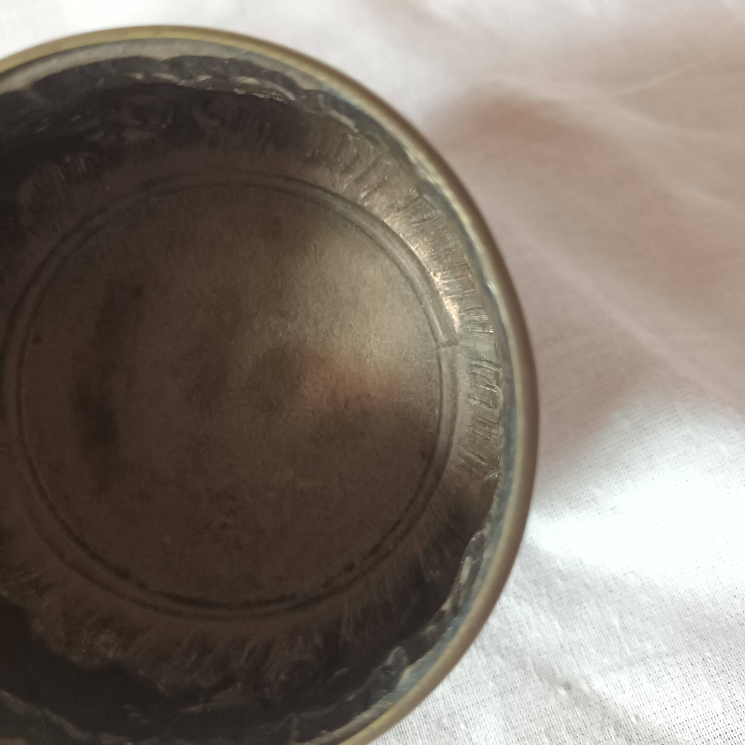 Ancien saleron en métal argenté