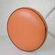 Vintage Orange Adjustable Swivel Vanity Stool Mid Century Modern Style 1970