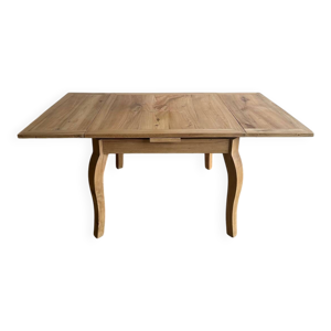 Table ancienne en châtaignier - extensible massif