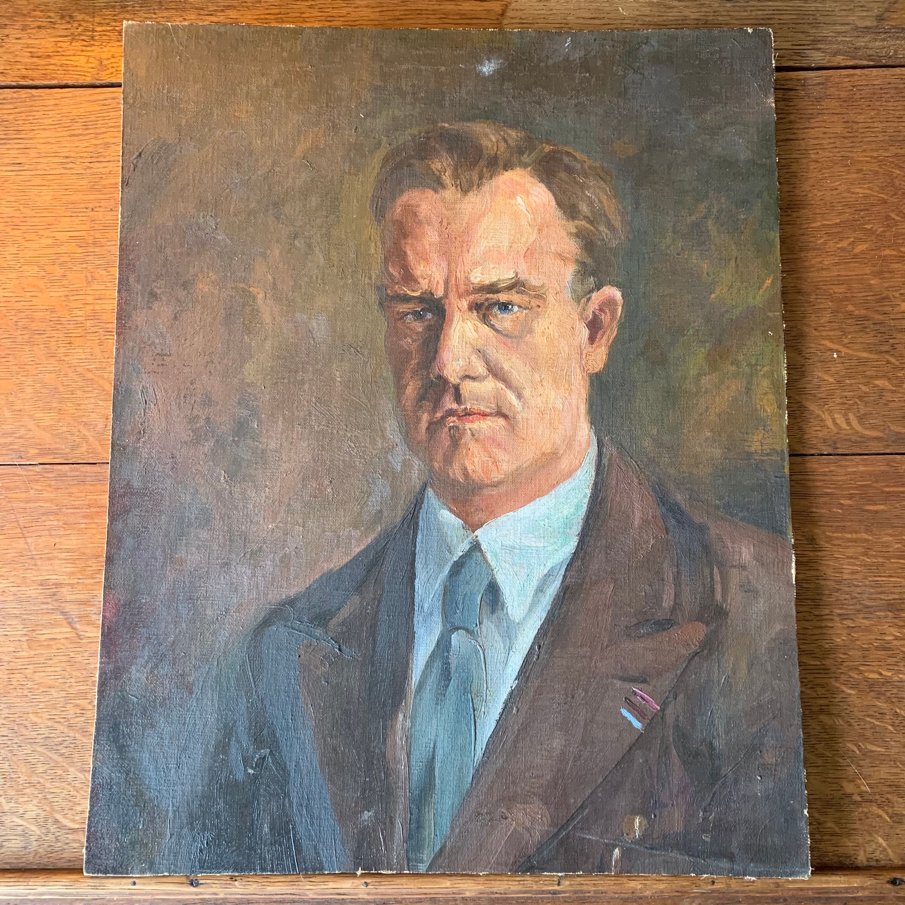 Portrait of a man by Leopold Muller (1879 - 1961)