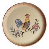 Biot céramique - assiette signée l'aiguiere - L. Gruson - peint à la main - 25cm