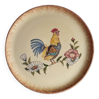 Biot céramique - assiette signée l'aiguiere - L. Gruson - peint à la main - 25cm