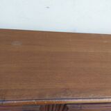Louis XV style rustic buffet in solid walnut