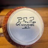 Milk jug signed P. Fouillen