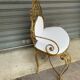 Hammered iron bench 1960s