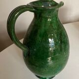 Vase pitcher in glazed clay Provence 1960