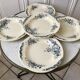 Set of 5 hollow plates Terre de Fer Salins model "Rocaille"