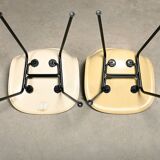 Charles & Ray Eames DSX multicolor set 6 Side Chairs, Herman Miller