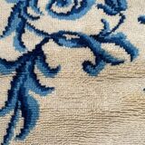Cogolin carpet hand-knotted vintage France 128x70 cm