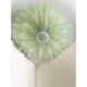 Venetian Leaves Flush Mount in Green Murano Glass by Simoeng