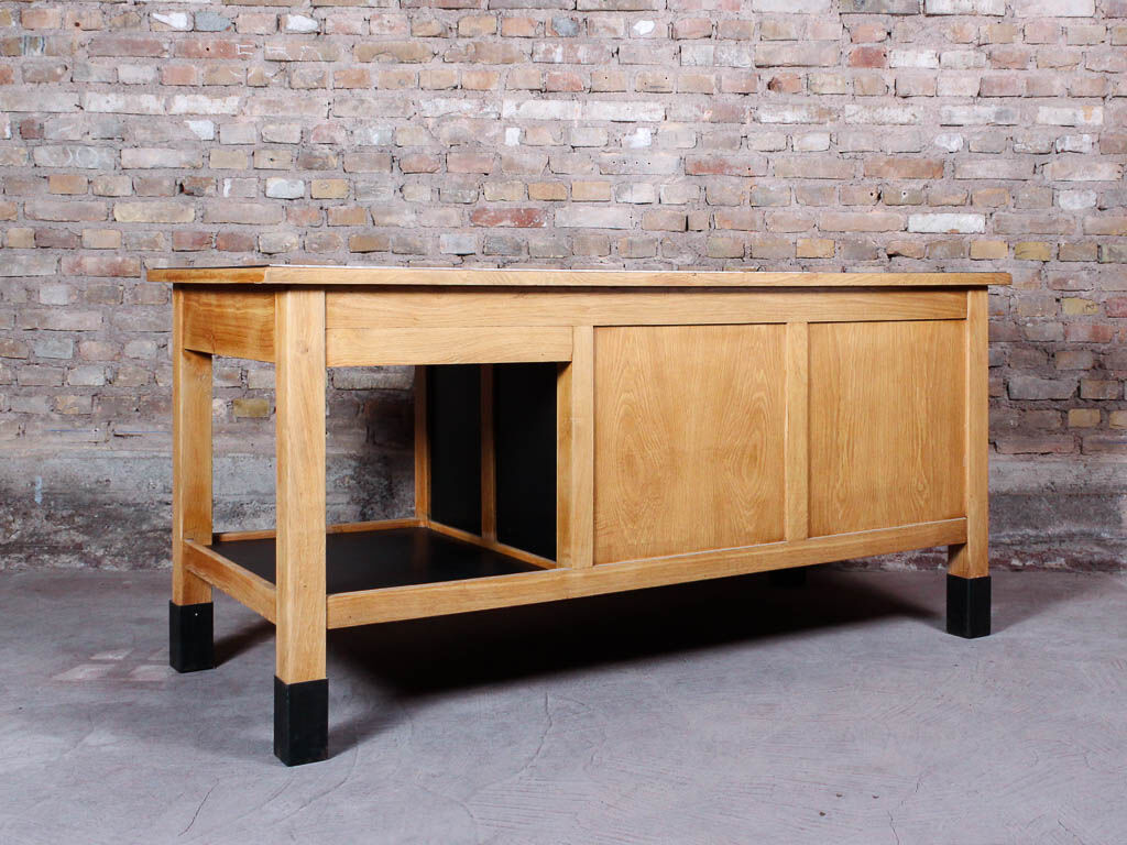 Solid wooden steel tray counter