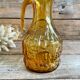 Amber glass pitcher