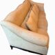 3-seater Louis XV style sofa in off-white cream fabric