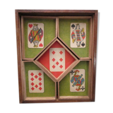 Old yellow wooden dwarf game