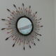 Miroir soleil vintage, 45 x 45 cm