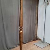 Golden wood floor lamp