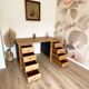 Large solid oak desk