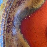 Vintage German earthenware fruit bowl – 1970s