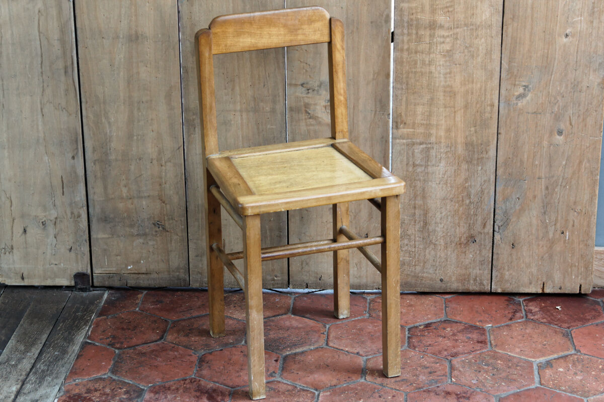 Beech children's chair, 50s