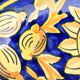 oval plate in artisanal earthenware Decor Sun & Lemons