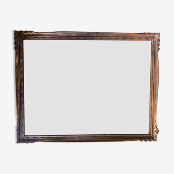 Montparnasse frame leafing 79.5x59.5 cm with glass engraving drawing