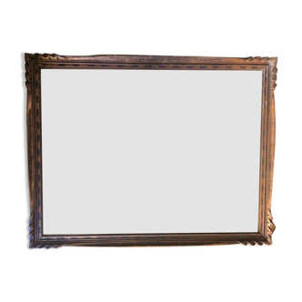 Montparnasse frame leafing 79.5x59.5 cm with glass engraving drawing