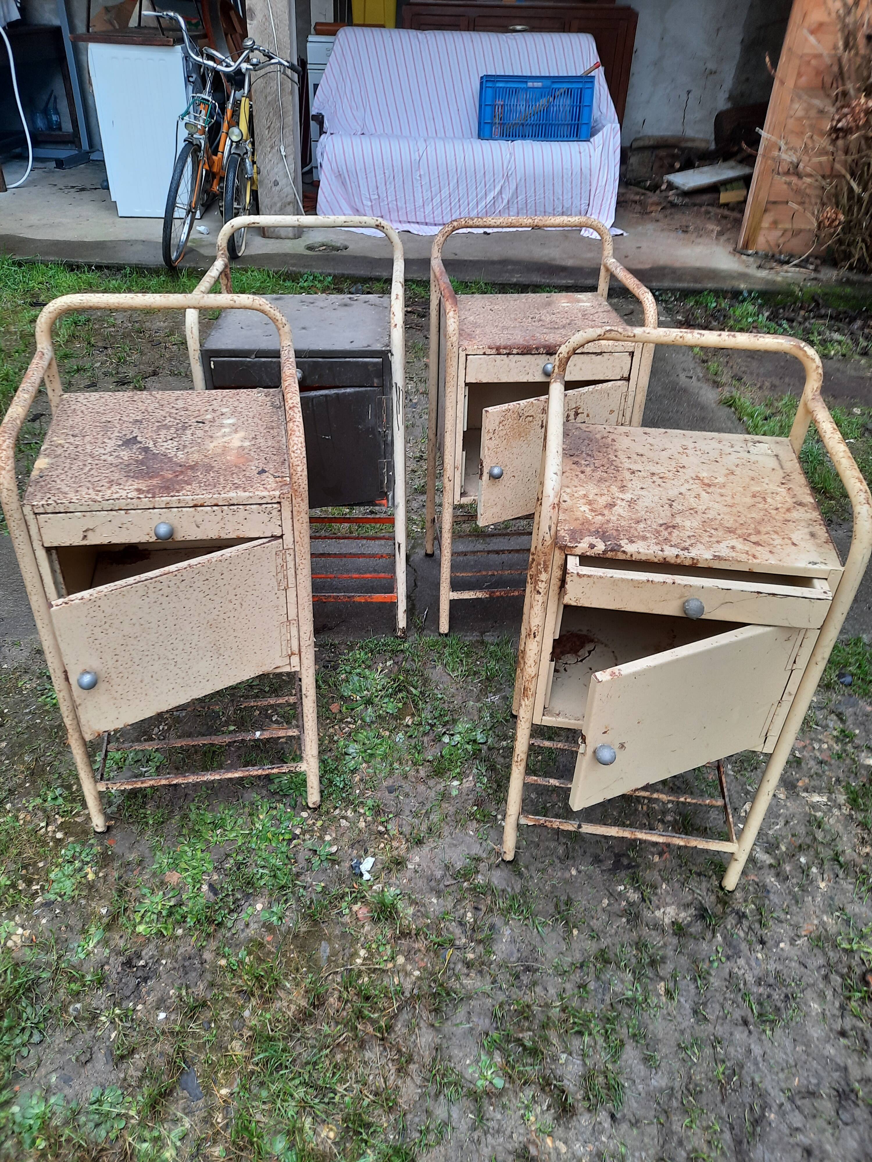 Industrial bedside table year 30