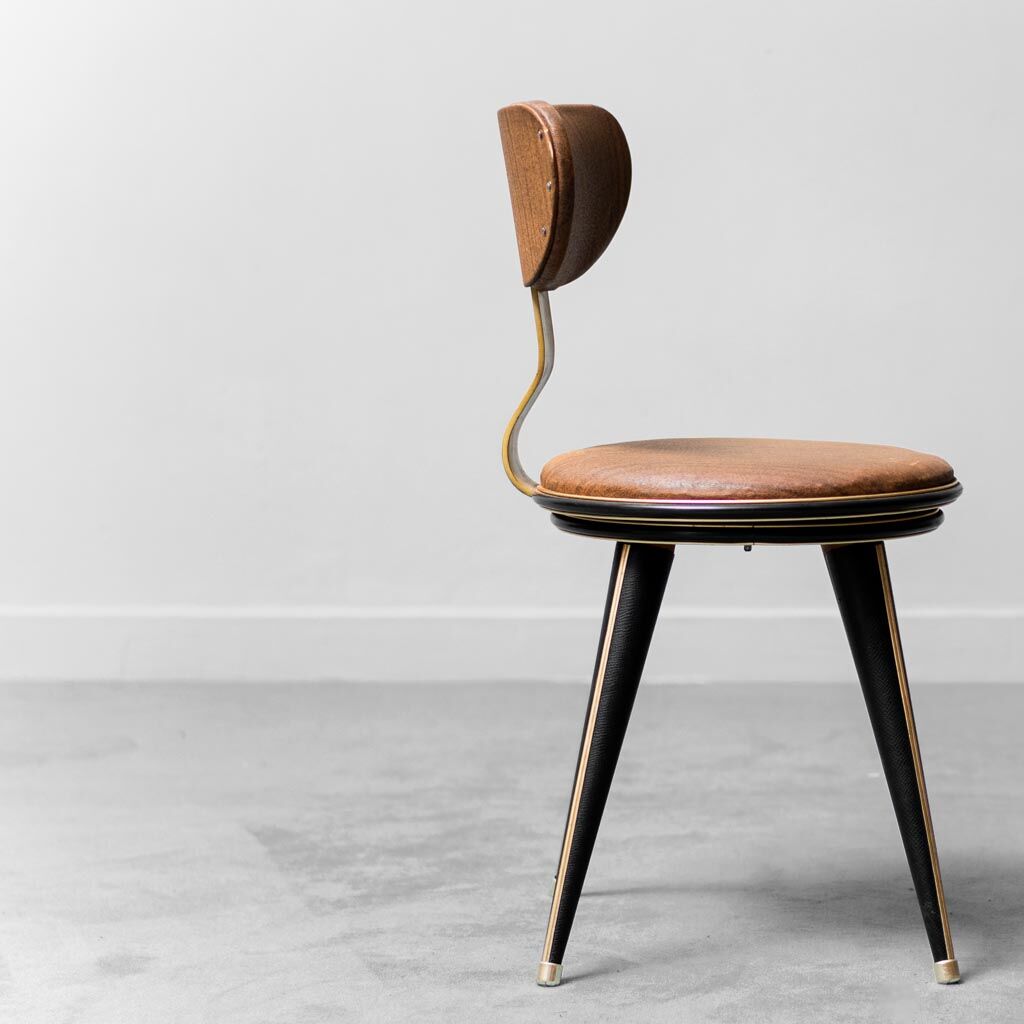 Swivel desk chair eco-leather mascagni 60