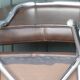 Set of 4 chairs in skaï and vintage chrome