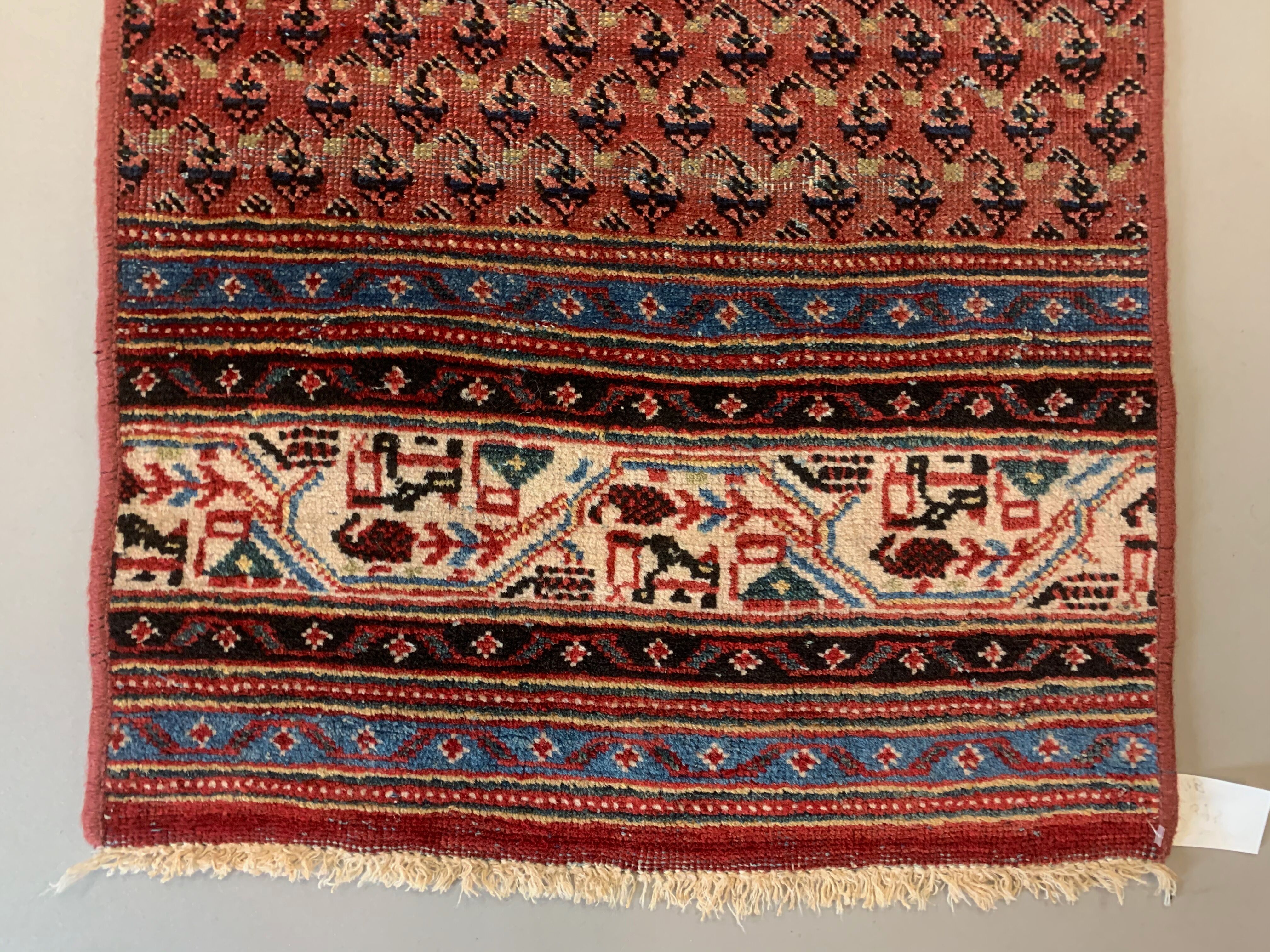 Tribal runner 366x60 cm veg dye wool