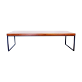 Table basse en teck et métal