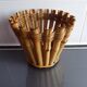 Vintage bamboo and rattan basket