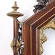 Eclectic antique mahogany mirror, Italy, 19th century