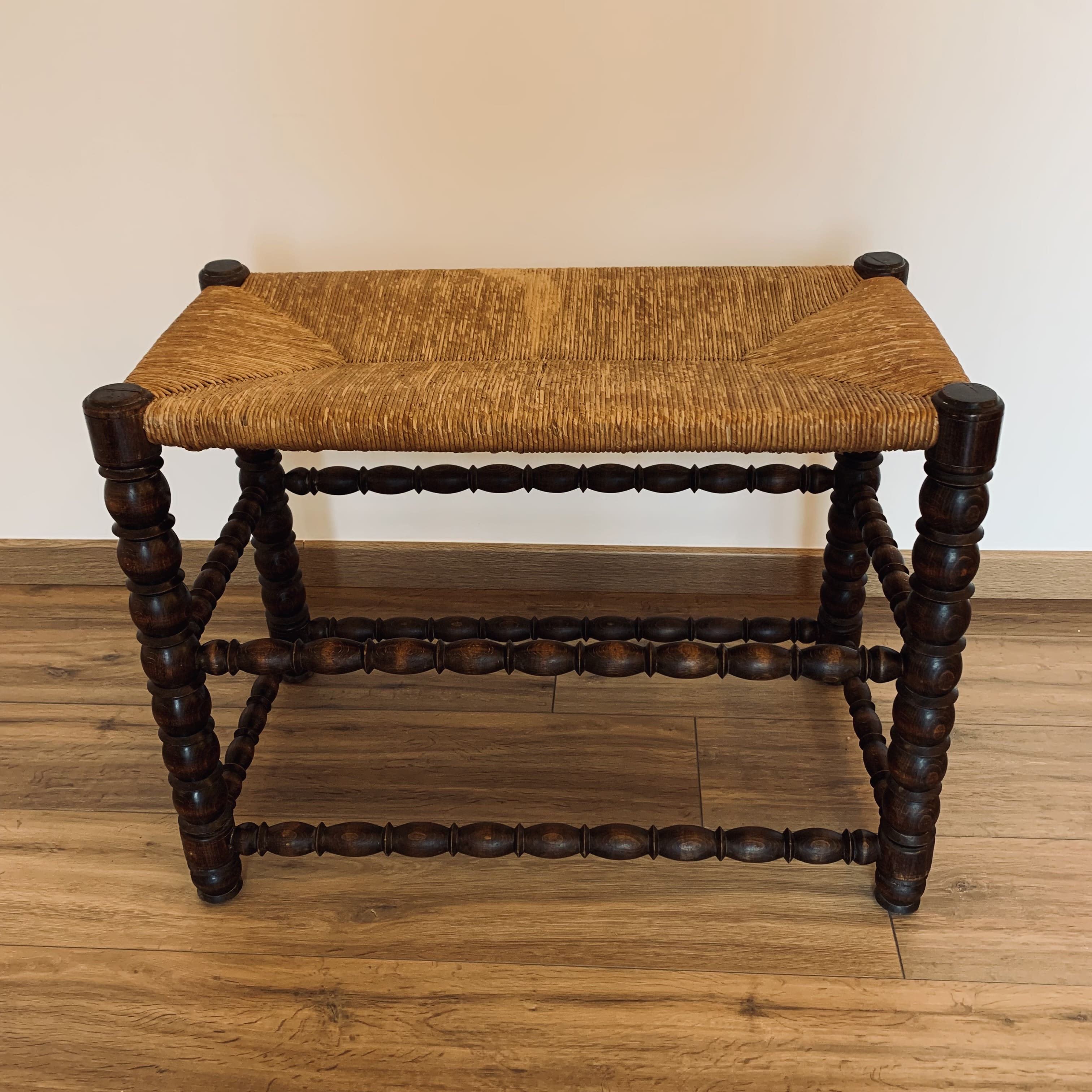 Mulched bench - turned wood