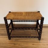 Mulched bench - turned wood