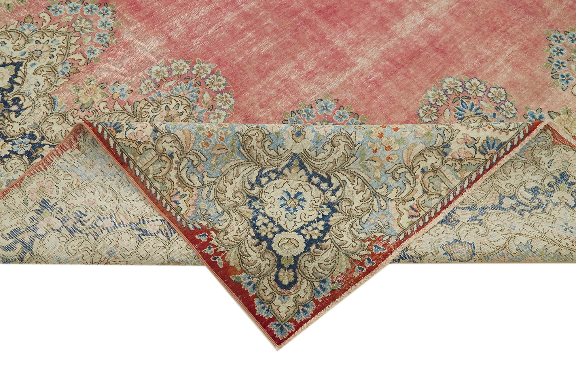 Hand-Knotted Persian Antique 1970s 336 cm x 454 cm Beige Wool Carpet