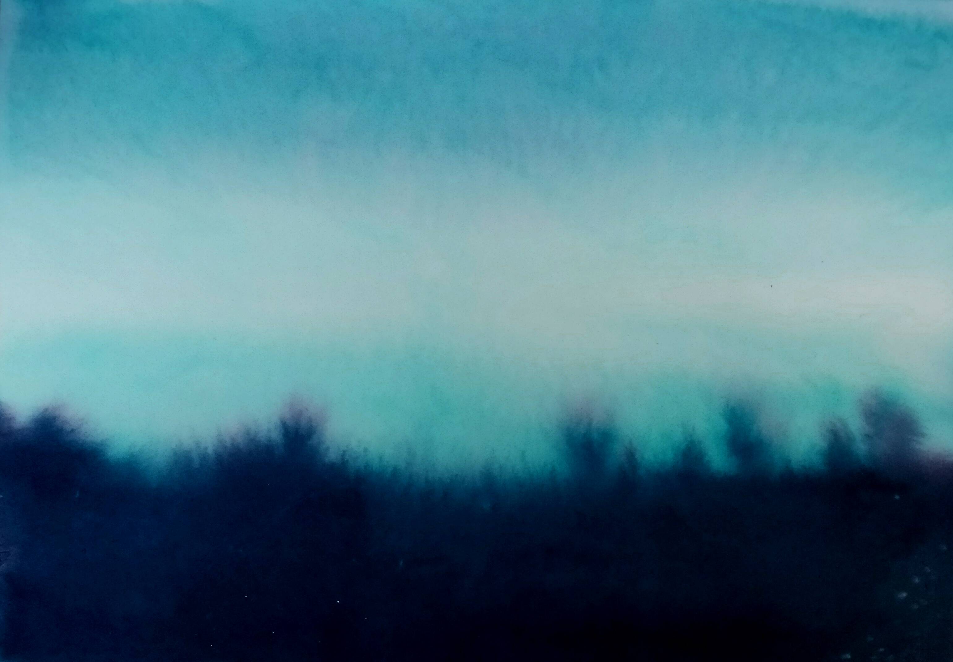 Minimalist landscape in ink 8