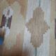 Vintage yellow Scandinavian kilim rug