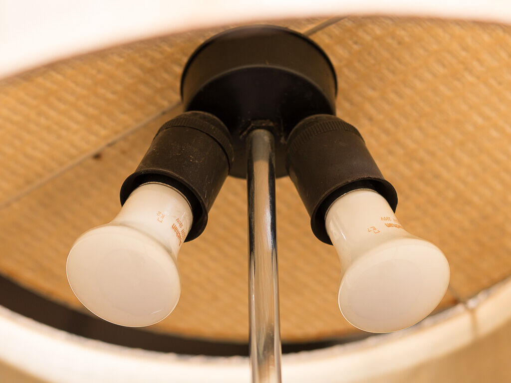 Floor lamp with sliding lampshade, circa 1960