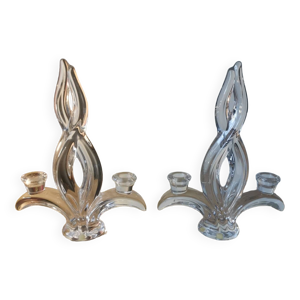 Paire de 2 bougeoirs - vannes