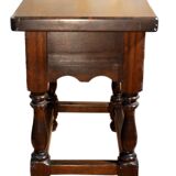 Solid oak bedside table, 59x37x57cm