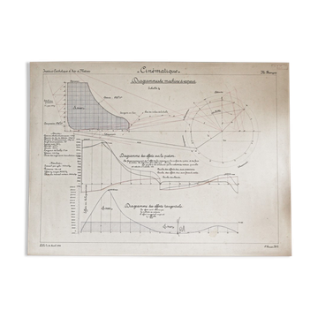 Original technical drawing, arts and crafts