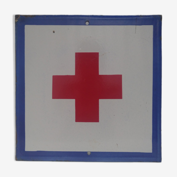 Vintage enamel sign: medics